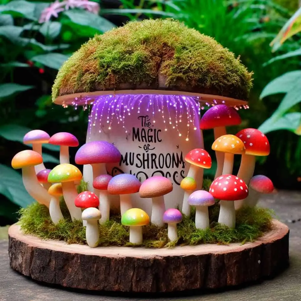 Mushroom garden decor