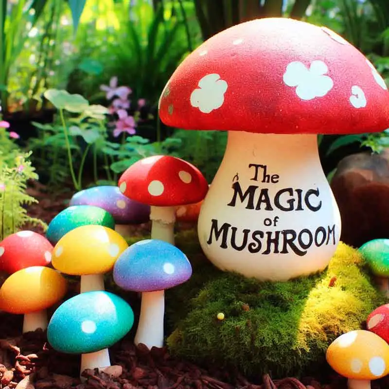 mushroom garden decor 1